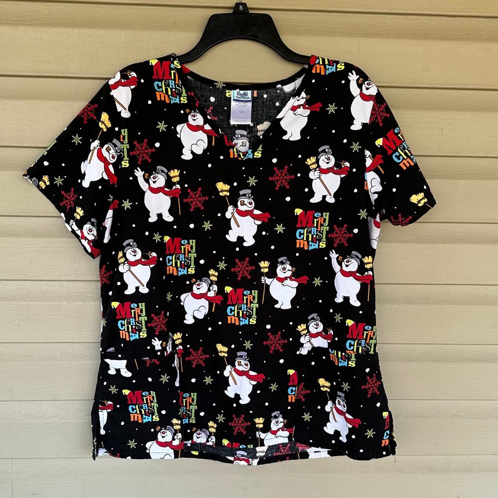 Christmas Scrub Large Frosty the Snowman